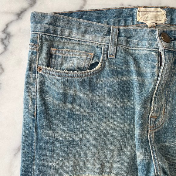 Current Elliott 'The Boyfriend' Denim in Tattered Destroyed - Picture 6 of 12